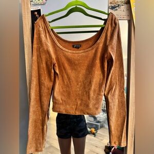 Wild Fable ribbed boatneck long sleeve